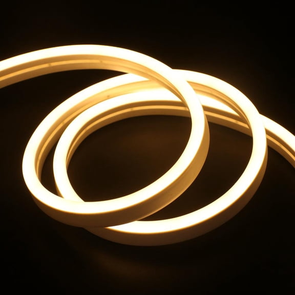 12V LED Neon Strip 16.4ft / 5M Neon Sign Flexible Light 6X12mm 120LED/m 2835 LED Rope Lights With 2 pin Wire Connector Waterproof Home Decoration