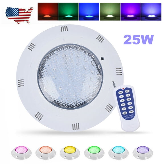 12V LED Pool Light Swimming Underwater Lamp RGB Spa Lights Waterproof Remote Used In Swimming Pools, Water Feature Pools