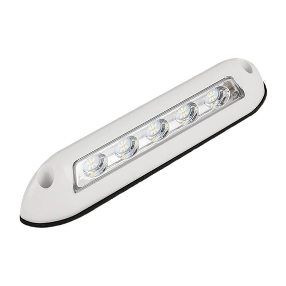 12V LED RV Awning Porch Light, IP67 Waterproof Outdoor Lamp, 8W 6000K White, Rubber Base for Camper Trailer Motorhome Boat