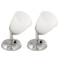 thumbnail image 1 of 12V LED RV Reading Lights Frosted Glass Shade Wall Mount Spot Light Pack of 2, 1 of 5
