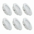 thumbnail image 1 of 12V LED Recessed Ceiling Light For Rv Cabinet Chrome Shell Warm White X6, 1 of 7
