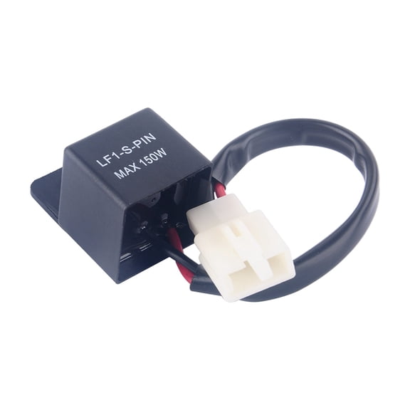 12V LED Turn Signal Flasher Relay 2-Pin Blinker Rate Control Module Universal for Motorcycles, 2.36 x 1.97 x 1.57 inches / 6 x 5 x 4 cm