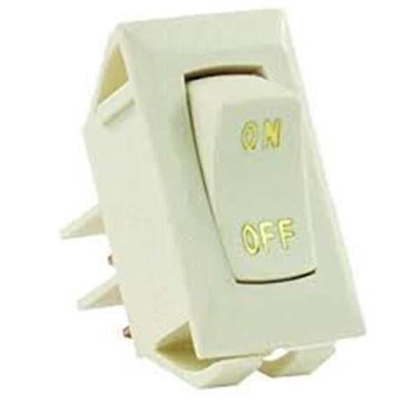 12V Labeled On, Off Switch, Ivory