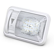 12V Led RV Ceiling Dome Light RV Interior Lighting for Trailer Camper with Dimmer, Single Dome 280LM (1)