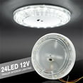 12V Led Roof Ceiling Interior Light Camper Van Boat Bus Caravan Dome