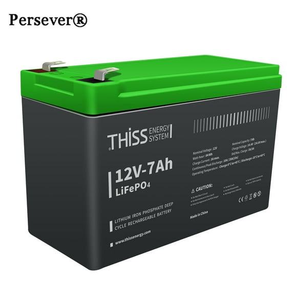 12V LiFePO4 Battery 7Ah Cycle Maintenance Free Home Energy Storage Battery NEW