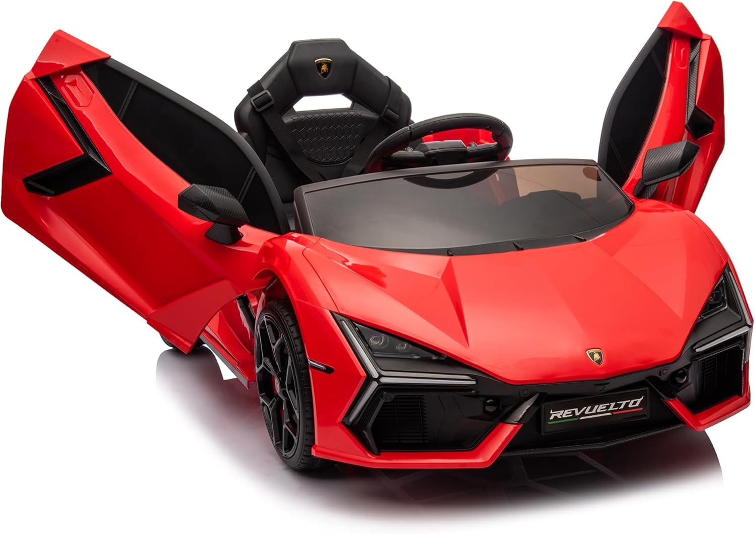 12V Licensed Lamborghini Revuelto Ride-On Car, Battery-Powered Electric ...