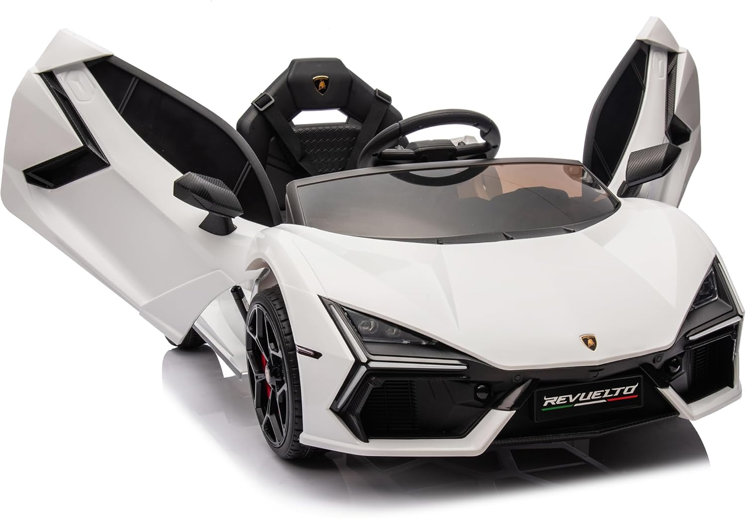 12V Licensed Lamborghini Revuelto Ride-On Car, Battery-Powered Electric ...