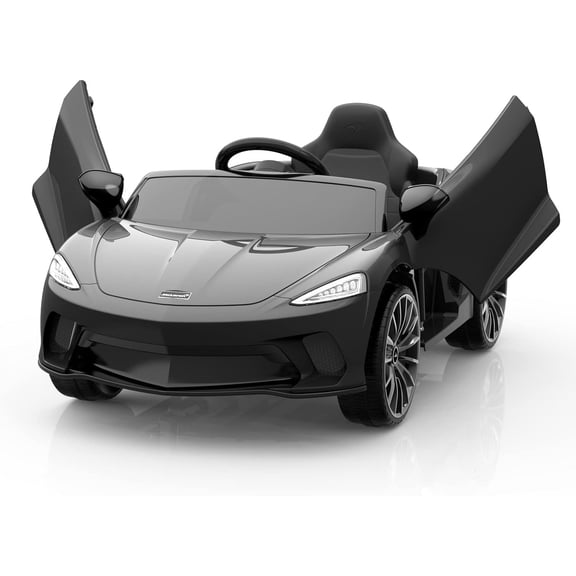 12V Licensed McLaren Battery Powered Sports Car with 2 Speeds, Parent Control, Sound System, LED Headlights and Hydraulic Doors, Ride on Car for Kids
