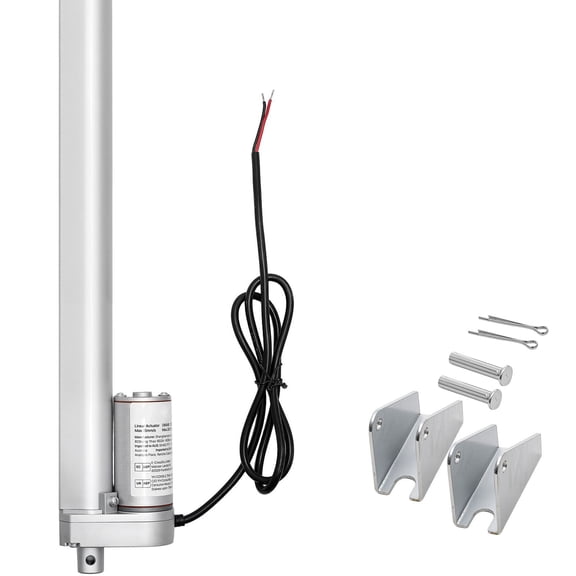 12V Linear Actuator,10" Stroke 225lb Lift Capacity,Fast 0.6"/s Speed with Mounting Brackets for Adjustable Desk,Recliner Sofa,Window Opener