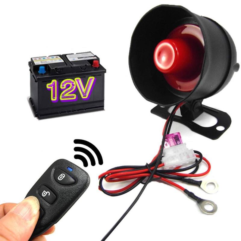 12V M8108113 Universal Remote Control Antitheft Car Alarm Kit
