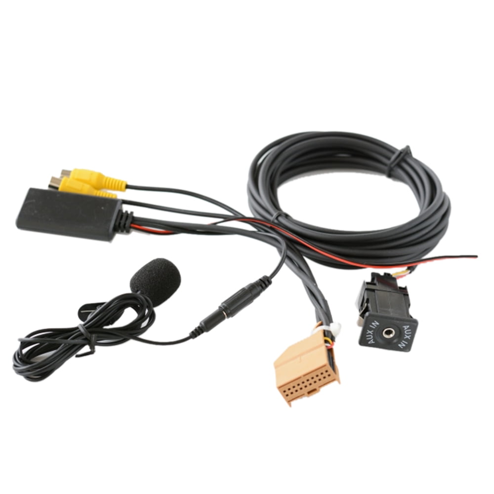 Câble audio Bluetooth AUX pour voiture + MIC + Prise en