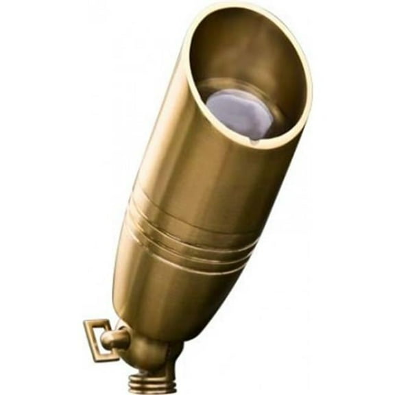 12V MR16 Cast Brass Convex Glass Small Spot Light - Polished Brass - 20W