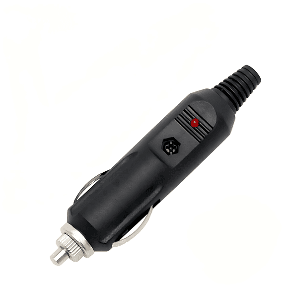 12V Male Car Cigarette Lighter Plug with LED - Universal Power Connector