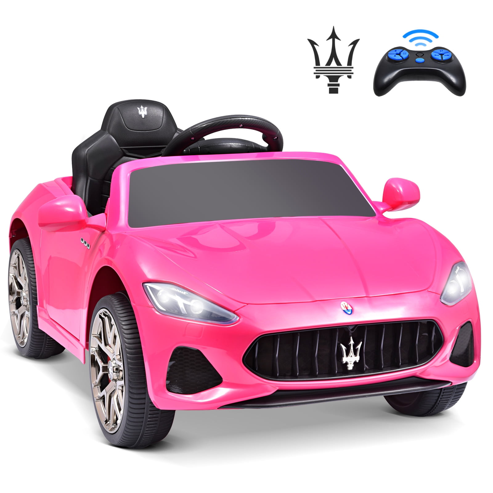 12V Pink Maserati Kids Ride-On Car with Remote Control