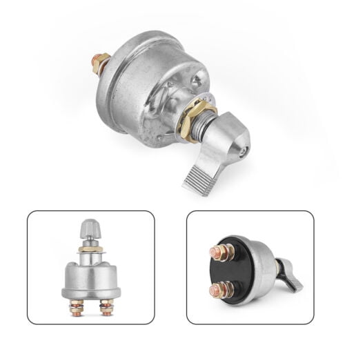 12V Master Battery Disconnect Switch 2 post SPST Kill Cut Off Nascar Marine ATV