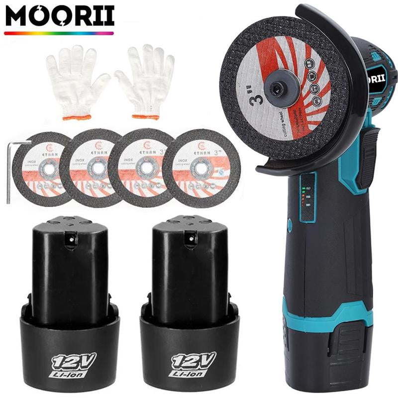 12V Mini Angle Grinder, 1 Set Multi-purpose Rechargeable Grinding Tool ...