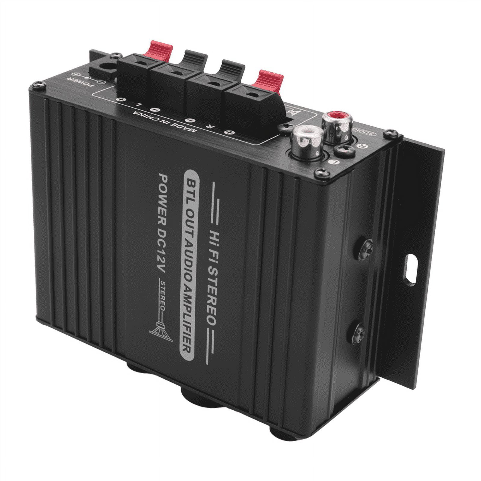 Amplificatore Audio Mini 12V - 20W+20W, Doppio Canale, Controllo Volume - Per Auto O Casa - Foto 6