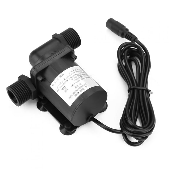12V Mini DC Brushless Water Pump, 800L/H High Flow Ultra-Quiet Submersible Pump for Aquarium, Fountain, Small Fish Pond, Garden Hydroponic Systems