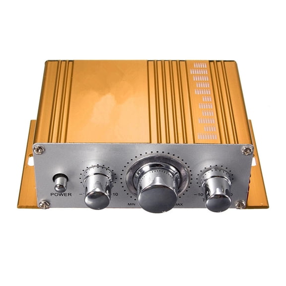 12V Mini Hi-Fi Stereo Amplifier Audio MP3 Auto Car 2 Channel Stereo DVD Speaker For Car Motorcycle Lightweight - Clear Sound Output