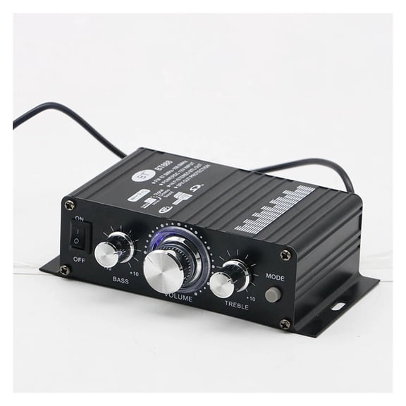 12V Mini Miniature Pure HIFI Amplifier Channel 2.0 Stereo Sound Amp Bass Trebl for Home Theater Sound System