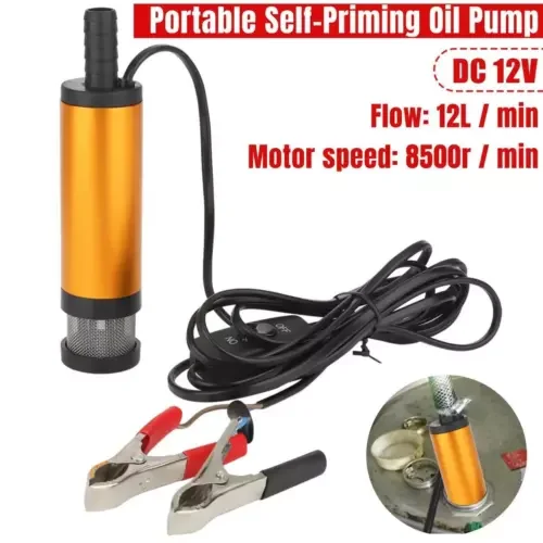 12V Mini Refueling Submersible Diesel Electric Fuel Water Oil Transfer Drum Pump