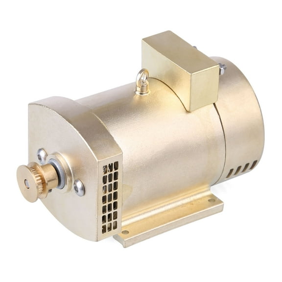 12V Miniature Dual-Purpose Motor/Generator - Brass Shell for Steam & Internal Combustion Engine Models, Educational Physics Tool