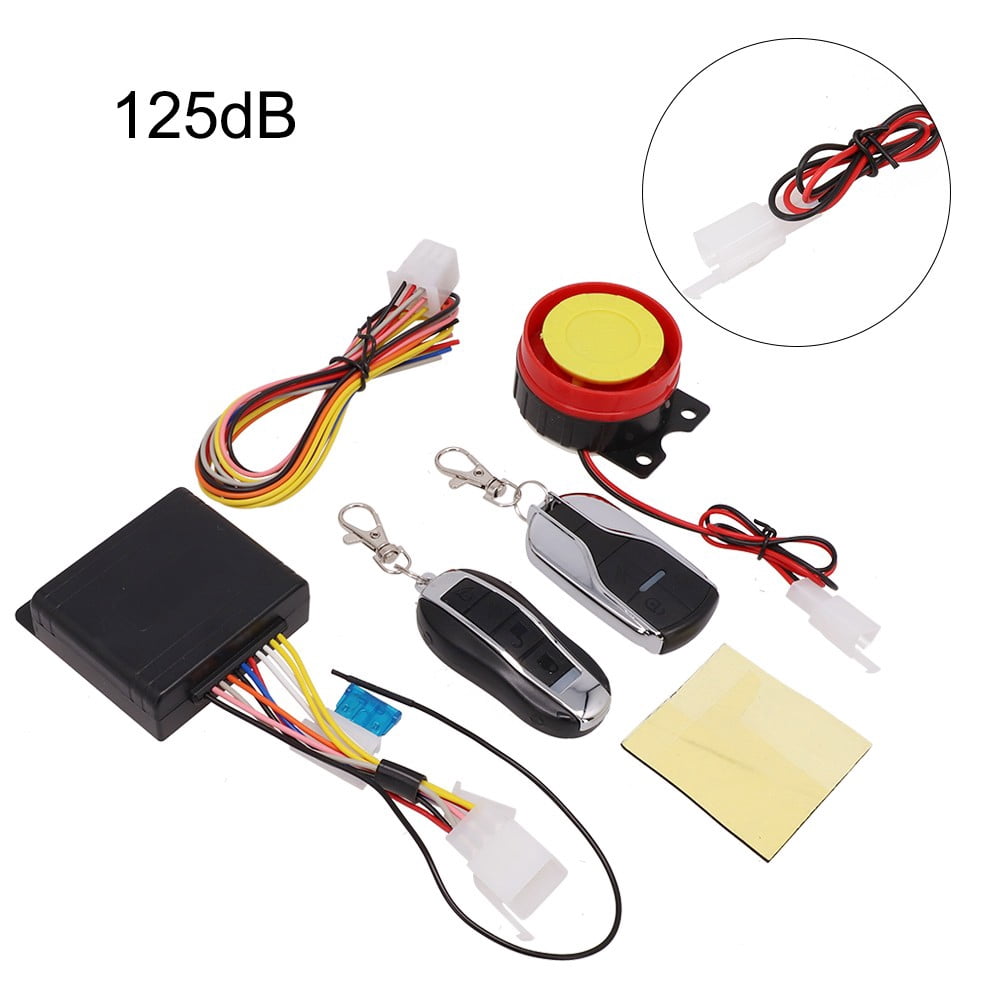 12V Motorcycle Alarm Engine Start Antitheft with Remote Control