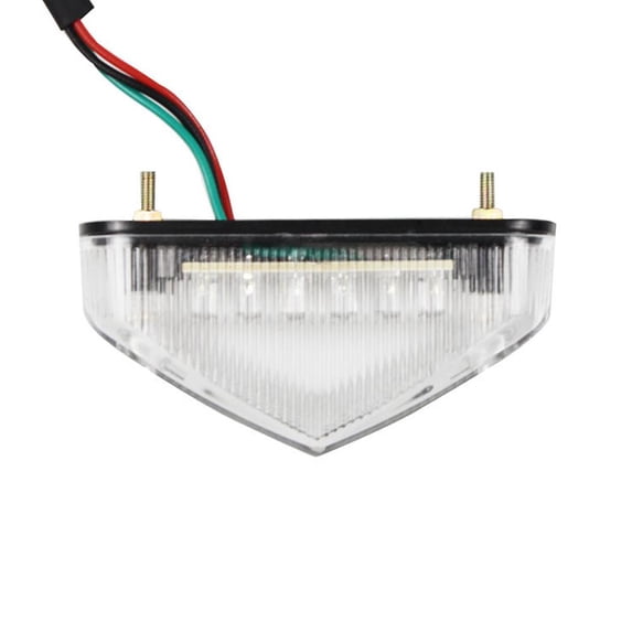 12V Motorcycle LED Tail Light - Bright Red Running Brake Lamp for Bikes, Dirt Bikes, Quads