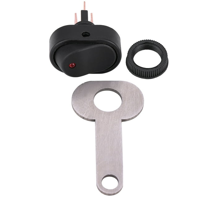 12V Motorcycle Scooter LED Headlight Headlamp On Off Switch with Red ...