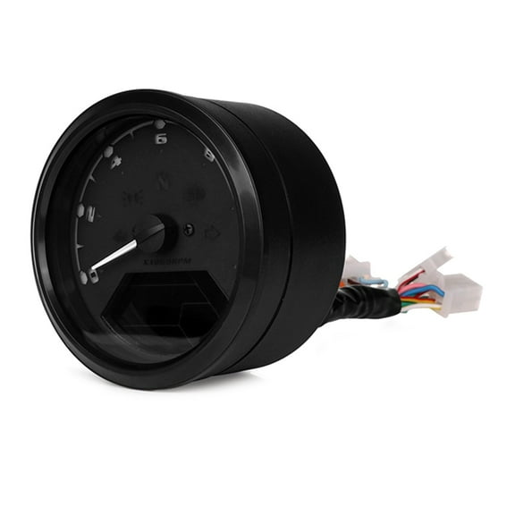 12V Motorcycle Speedometer Tachometer Fuel-Meter Dashboard Gauges Odometer LCD Digital Indicator