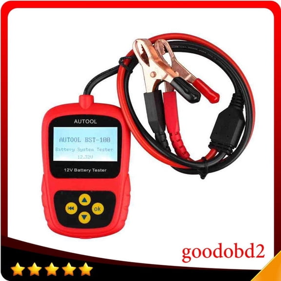 12V Multi-Languages BST-100 Battery Tester Auto BST100 Battery Tester with Portable Design Directly Detect Bad Cell Battery