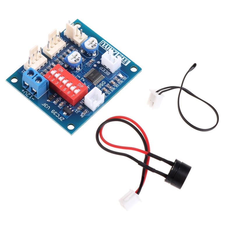 12V PC CPU Fan Temperature Control PWM Speed Controller Module Alarm