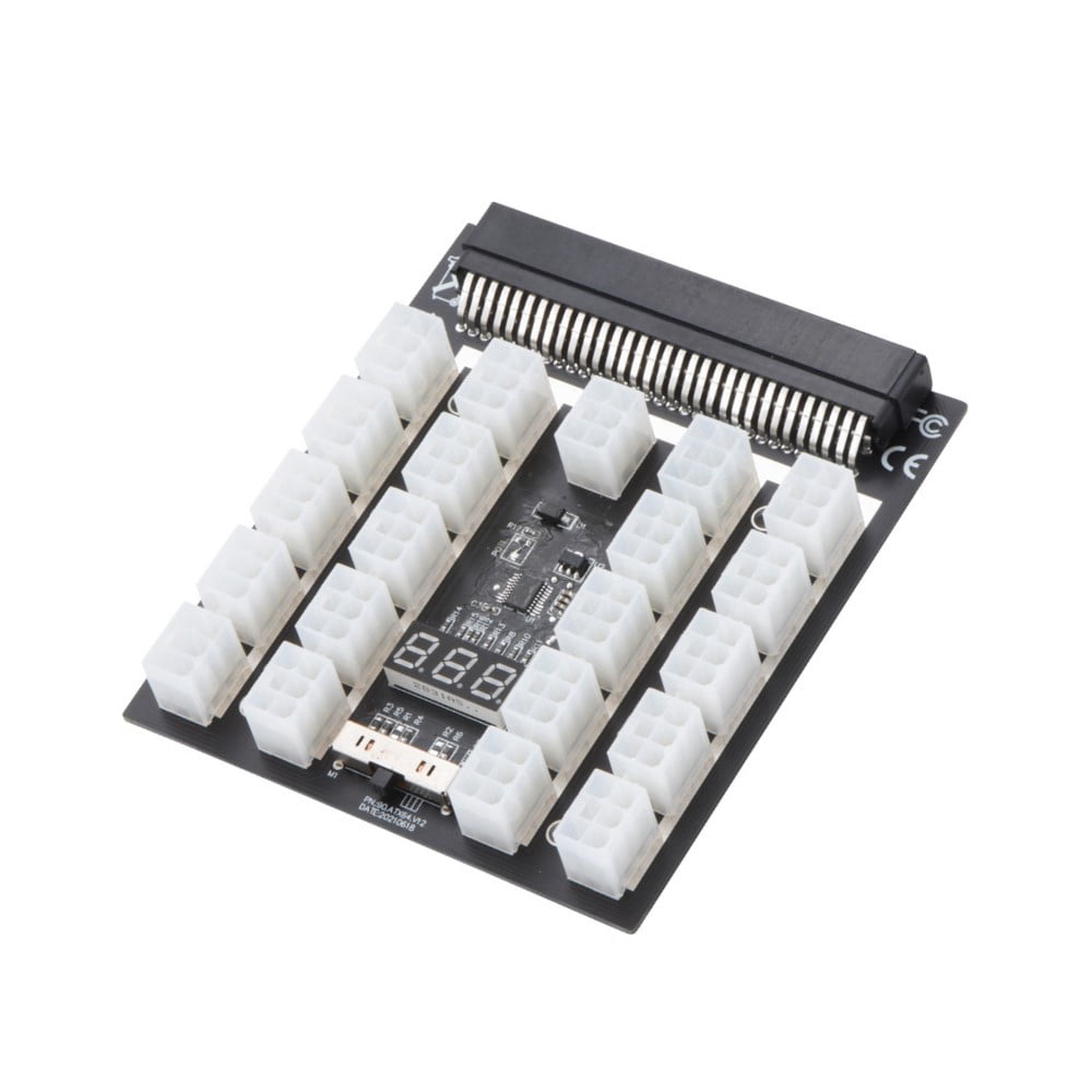 12V PCI-E 21X6 Pin Power Adapter Server Power Supply Breakout Board for ...