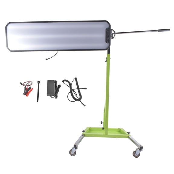 12V PDR Light for Auto Body Dent Repair - 95cm x 26cm Reflection Board with Adjustable Holder - Green - Universal Engine/Exterior Accessory