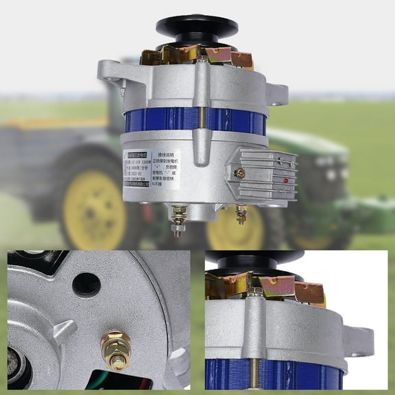 12V Permanent Magnet Silicon Rectifier Generator - 1200W with Copper Windings & Built-in Voltage Stabilizer for Charging and Lighting