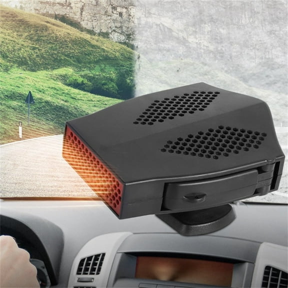 12V Portable Car Heater with Fast Heating Fan, Automotive Defroster and Windshield Defogger for Winter Vehicle Use, Compact Car Interior Heating System Accessory