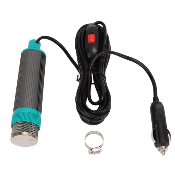12V Portable Electric Oil Water Extractor Pump for RV Trailer, 30L/MIN Diesel Transfer Pump with 16.4ft Cable