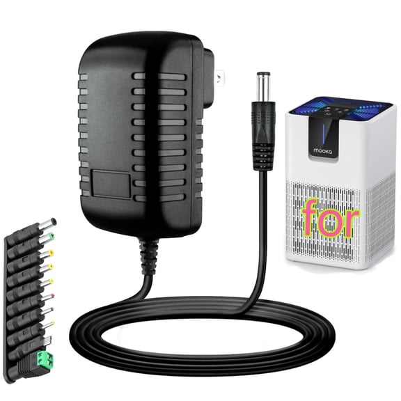 12V Power Adapter Compatible with MOOKA M05 Air Purifier