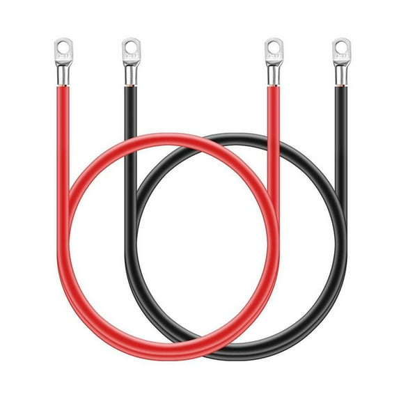 12V Power Adapter Extension Connection Cable Inverter Terminal 50cm Ground Cord Extend Wire Cable for Car 2 Pack