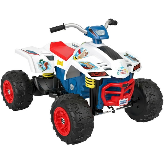 12V Power Wheels DC League of Super-Pets Racing ATV Battery Powered Ride-On Vehicle