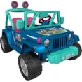 thumbnail image 1 of 12V Power Wheels Disney Encanto Jeep Wrangler Battery-Powered Ride-On Vehicle with Sounds, 1 of 7