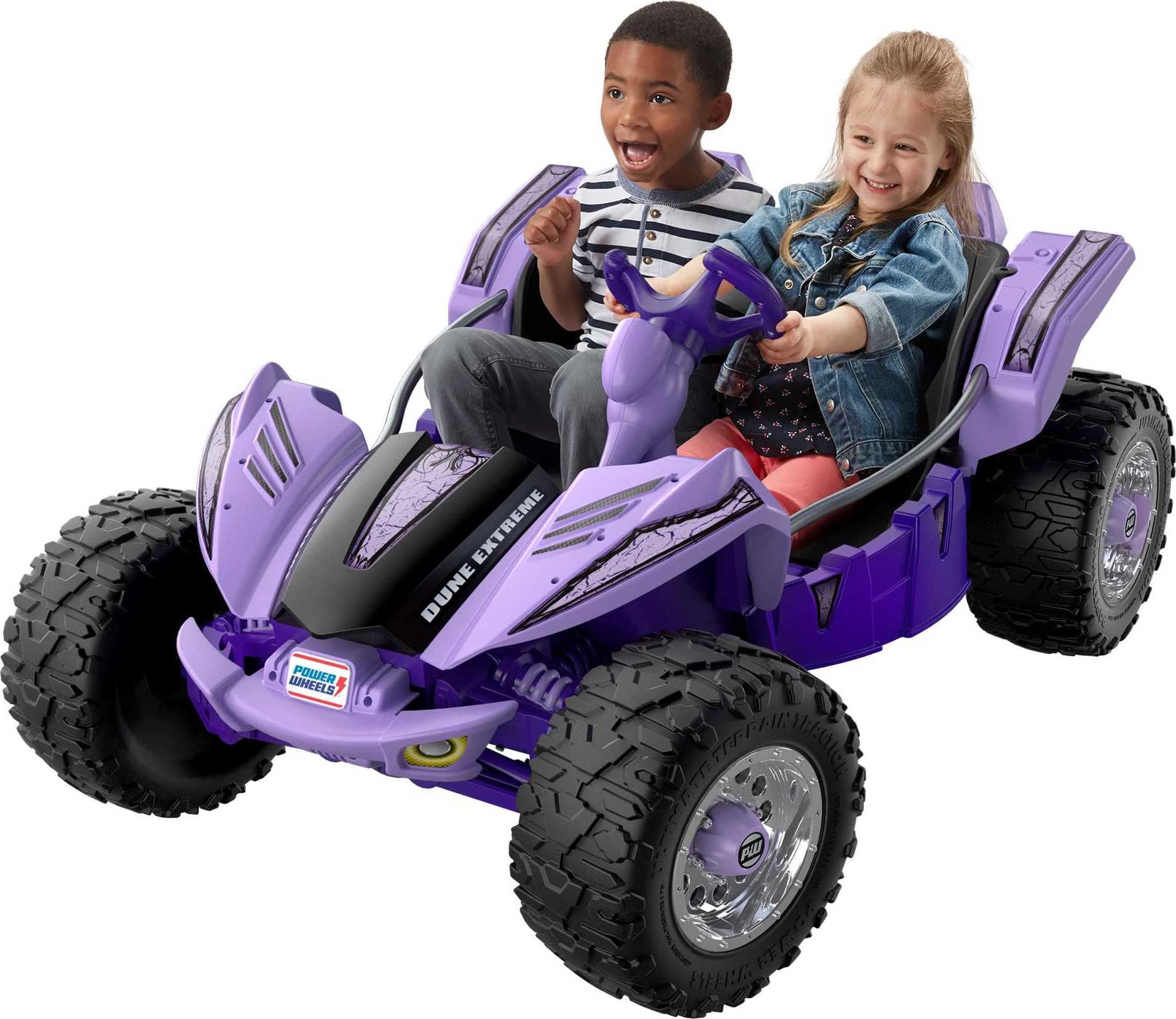 12V Power Wheels Dune Racer Extreme BatteryPowered RideOn Vehicle with Storage Area, Purple