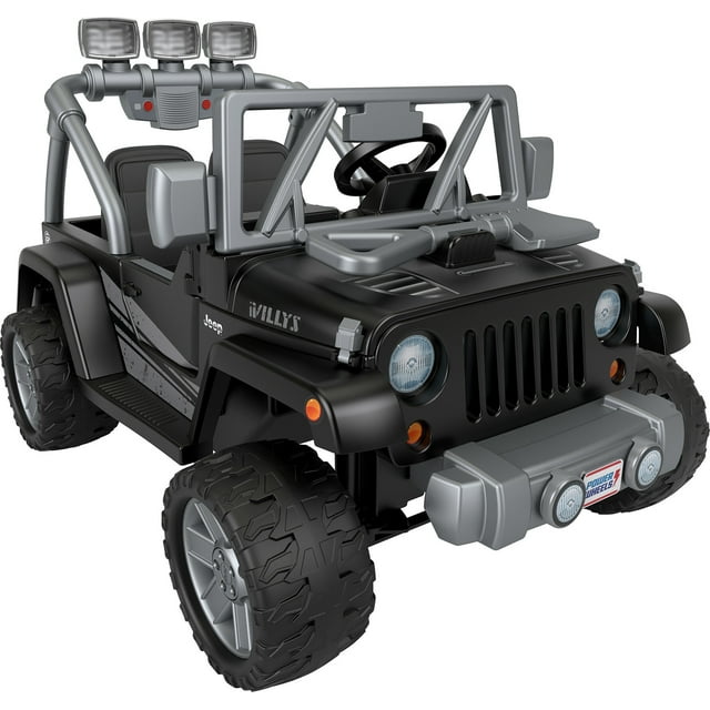12V Power Wheels Jeep Wrangler Willys BatteryPowered RideOn Vehicle