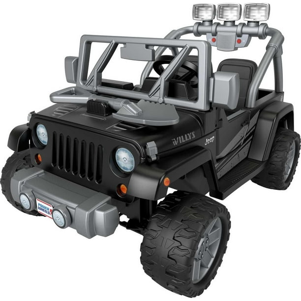 12V Power Wheels Jeep Wrangler Willys BatteryPowered RideOn Vehicle