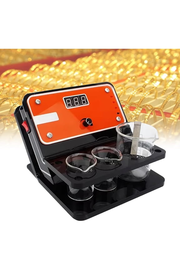 12V Professional Gold Plating Kit, With Beaker And Gold Water, Partial Electroplating Pen, Gold Plating Machine, For Jewelry Repair