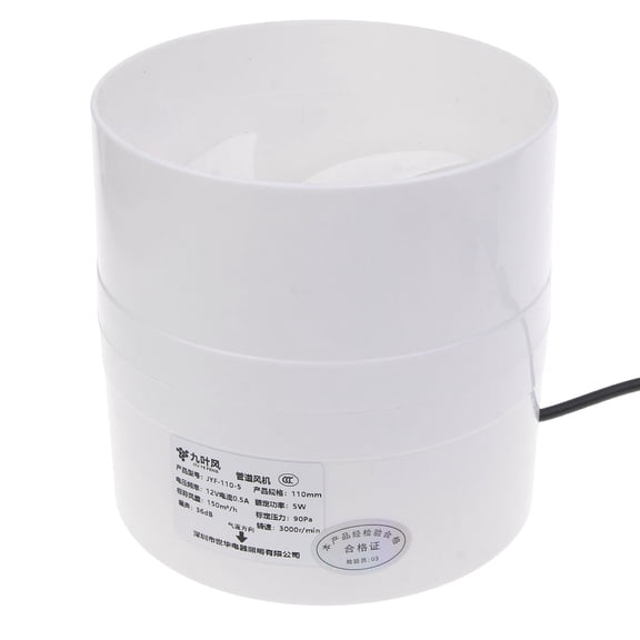 12V Quiet Inline Pipe Ventilation Exhaust Fan For Heating Cooling In Homes Garden Bathroom Extractor Ventilation