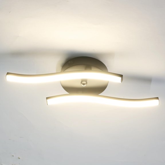 12V RV 16inch LED Ceiling Light Fixture, 12V RV Interior Light Fixture with On&Off Switch, 12Volt Wall Reading Light Fixture, Dimmable, 4000K for Motorhome Camper Trailer (no Need Assemble)