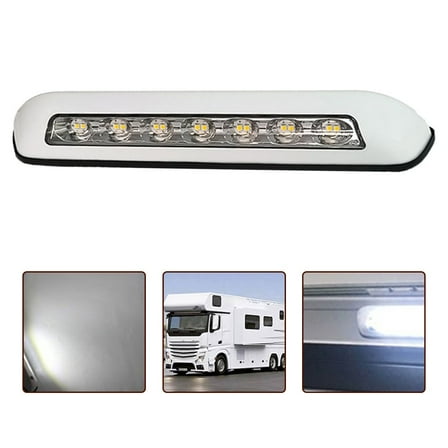 12V RV LED Awning Porch Light Waterproof Motorhome Caravan Van Camper Trailer Wall Lamps Light 6000K 8W White/warm White Led