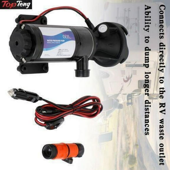 12V RV Portable Macerator Pump Waste Water Processor Sewage Chopper Pump